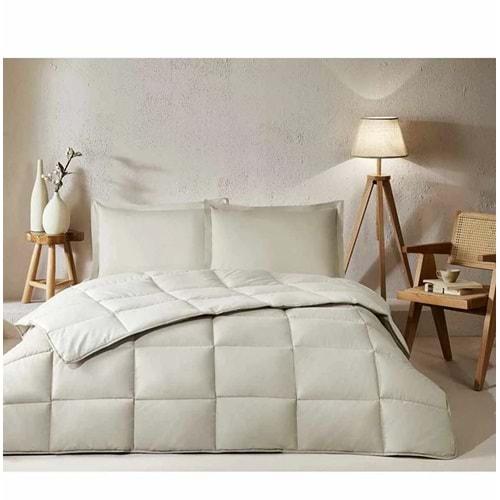 Özdilek %100 Pamuk (Çarşafı Lastikli) Çift Kişilik Yatak Seti-Colourist Kum Beji Vanilya