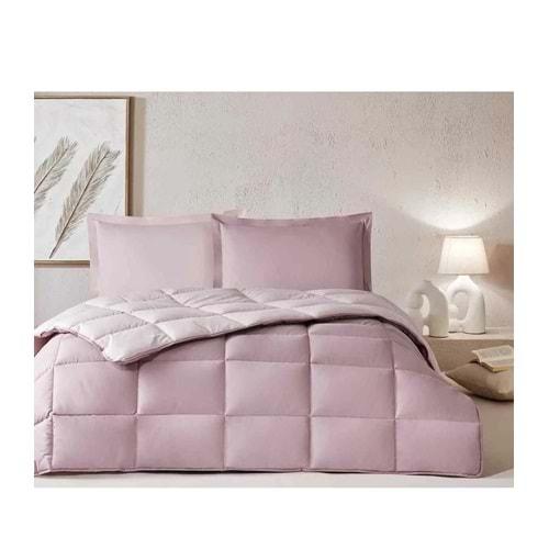 Özdilek %100 Pamuk (Çarşafı Lastikli) Çift Kişilik Yatak Seti-Colourist Rose Pudra