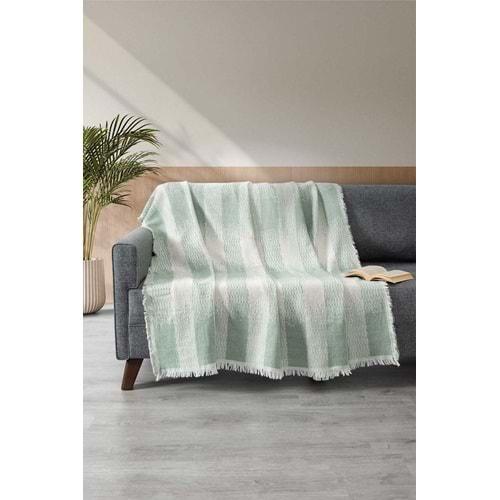 DC Jakarlı Pamuklu Kaymaz Terletmez Koltuk Örtüsü (180x240)